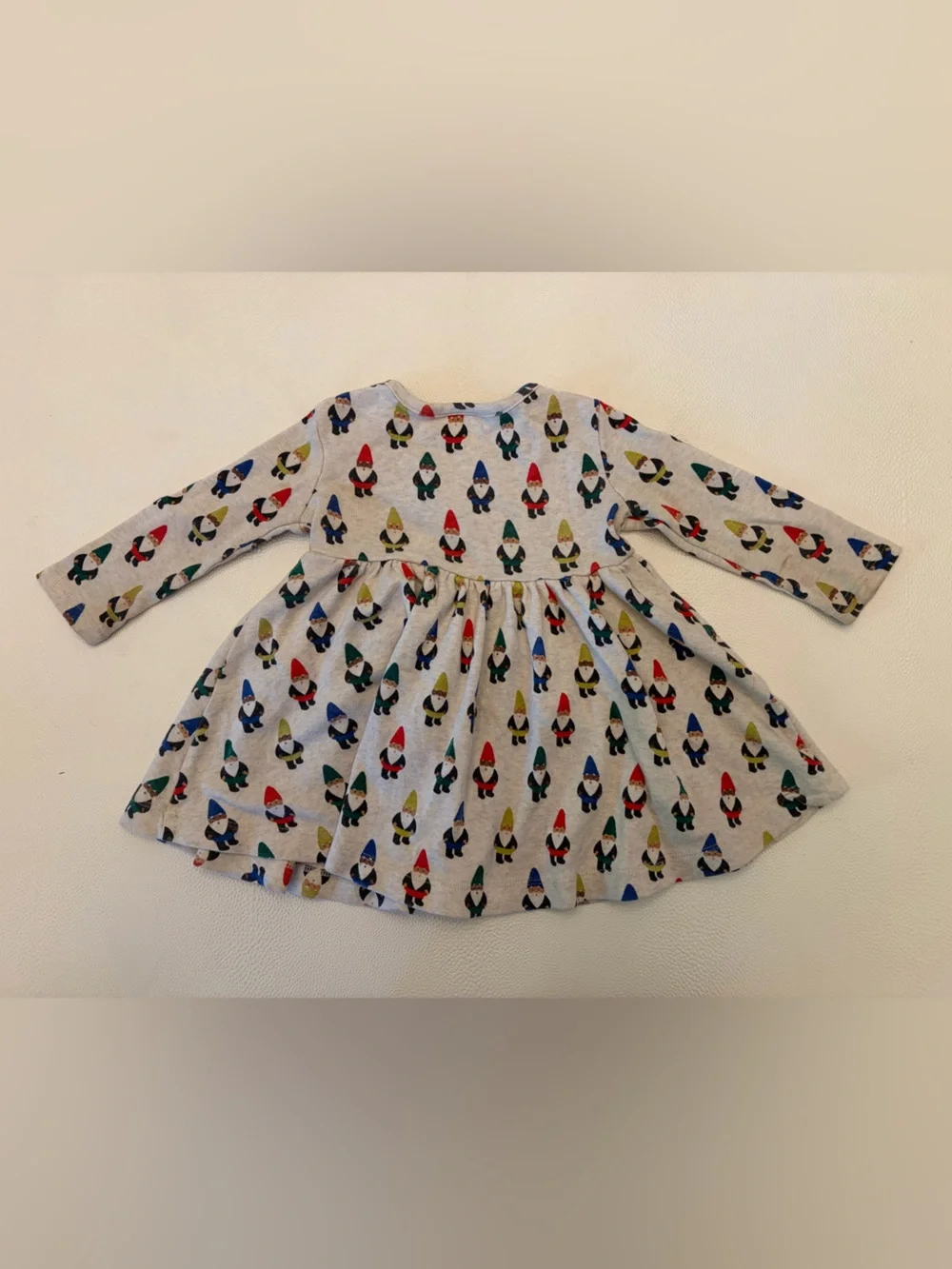Hannah Anderson Long-Sleeve gnome print dress, 12-18mo - Picture 2 of 4